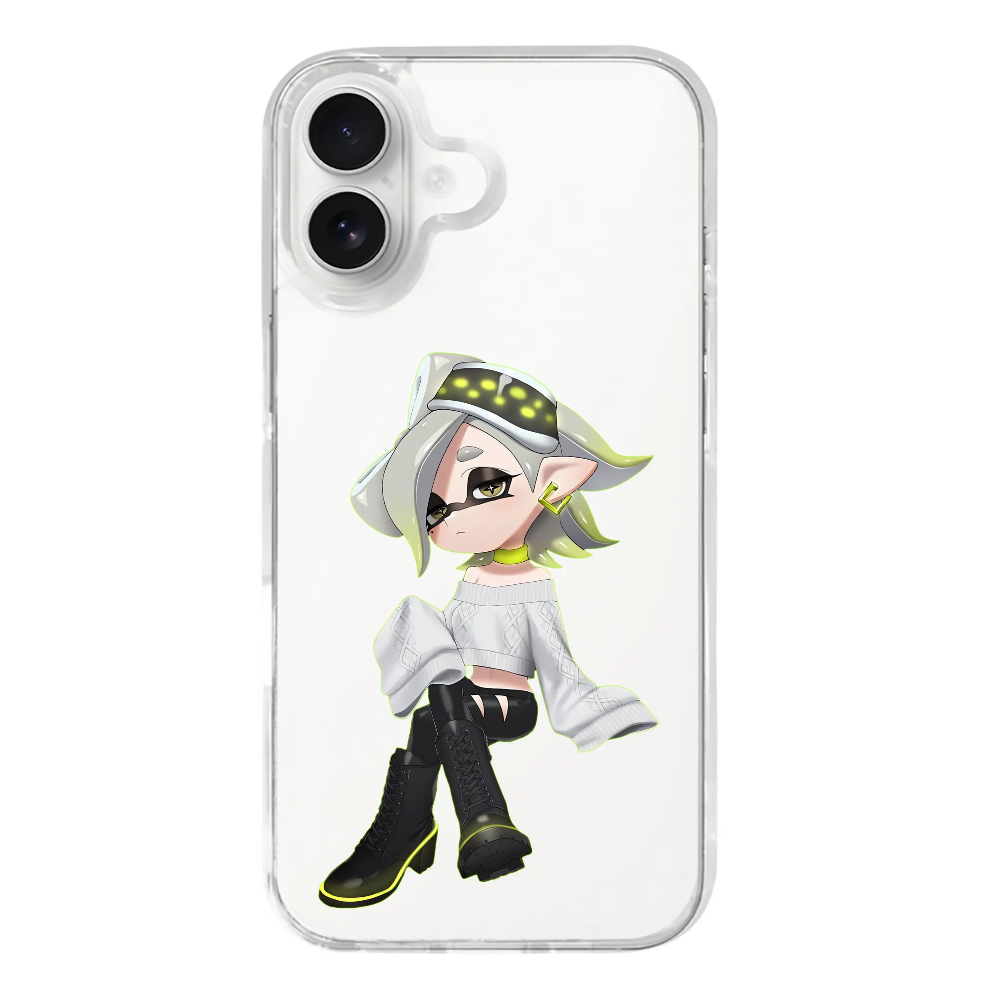スプラトゥーン グッズ,シオカラーズ ホタル - iPhone 17シリーズ 透明スマホケース – 薄型・耐衝撃・精密フィット保護カバー